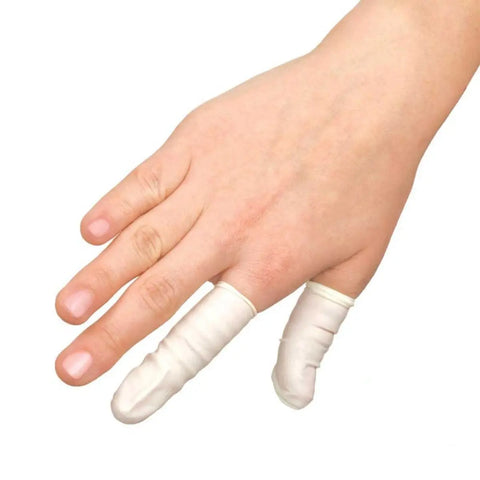 Nitrile Finger Cot Antistatic Powder Free | White freeshipping - Valutek Inc