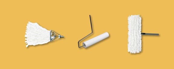 Cover image: Fantail, Flat and Tacky roller product images.