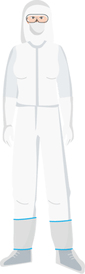 NanoTek Operator in full coveral.