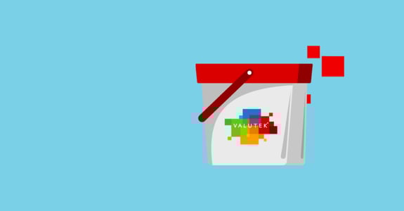 Valutek pre-saturated wiper pail vector image.