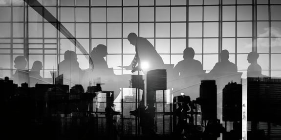 Image: Silhouette Business People Discussion Meeting Concept