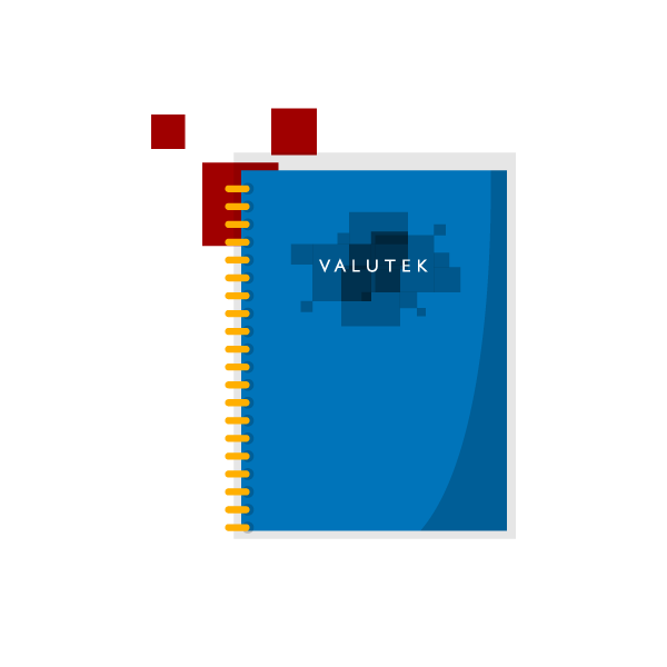 Valutek Product Icon Image: Cleanroom Spiral College Ruled Notebook with Blue Cover